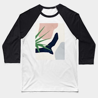 Abstract, Plant, Mid century modern wall art Baseball T-Shirt